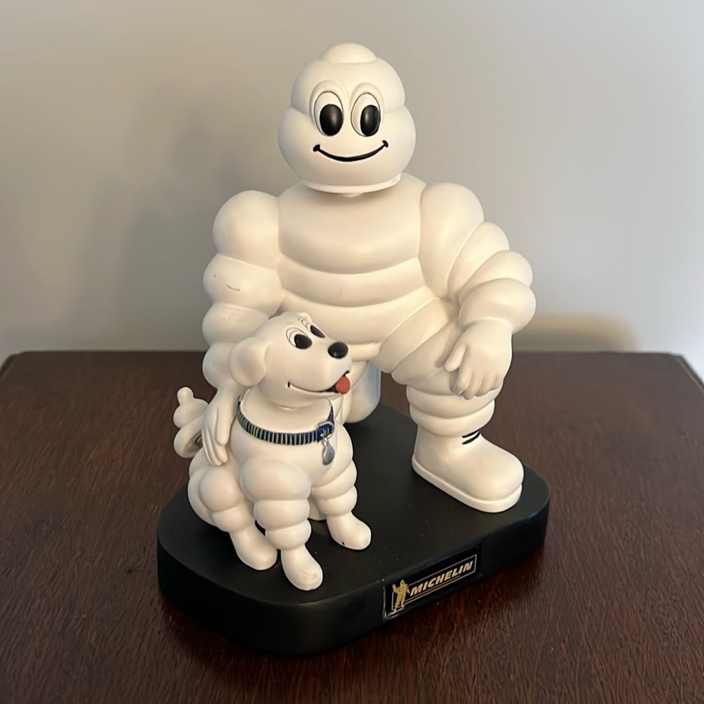 Michelin Man and Dog Bobble Head